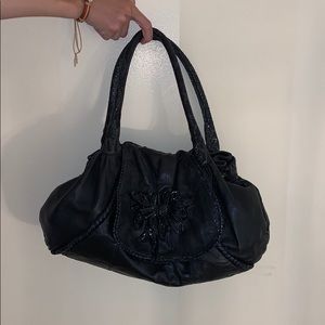 Betsey Johnson black leather purse